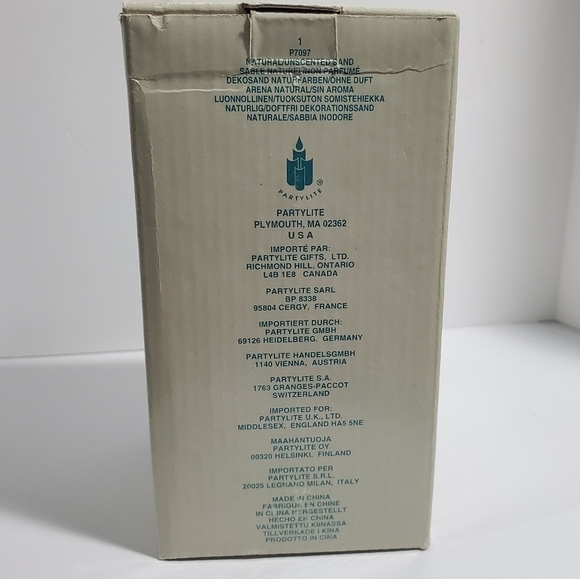 NIB Partylite P7097 2lbs Natural unscented Sand candle decor - Picture 6 of 8